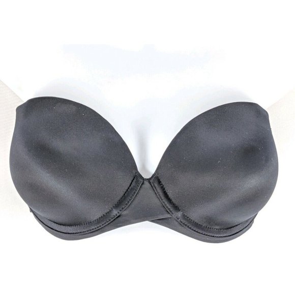 Maidenform Bra Sz 34D Love My Lift Push Up Multi Way Strapless Black - Picture 6 of 8